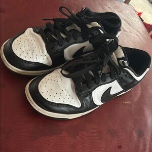 Nike Black and White Panda Dunk Sneakers